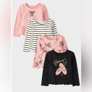 4 pack- 5T children’s places Girls' Long Sleeve Tops